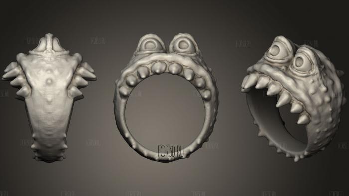 Monster Ring stl model for CNC
